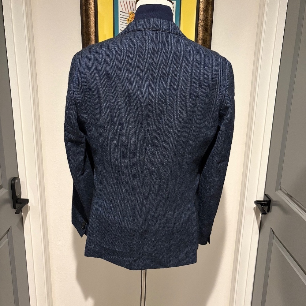 BOSS Hugo Boss Men's Navy Blazer with Removable Vest Size 42R - Picture 2 of 5